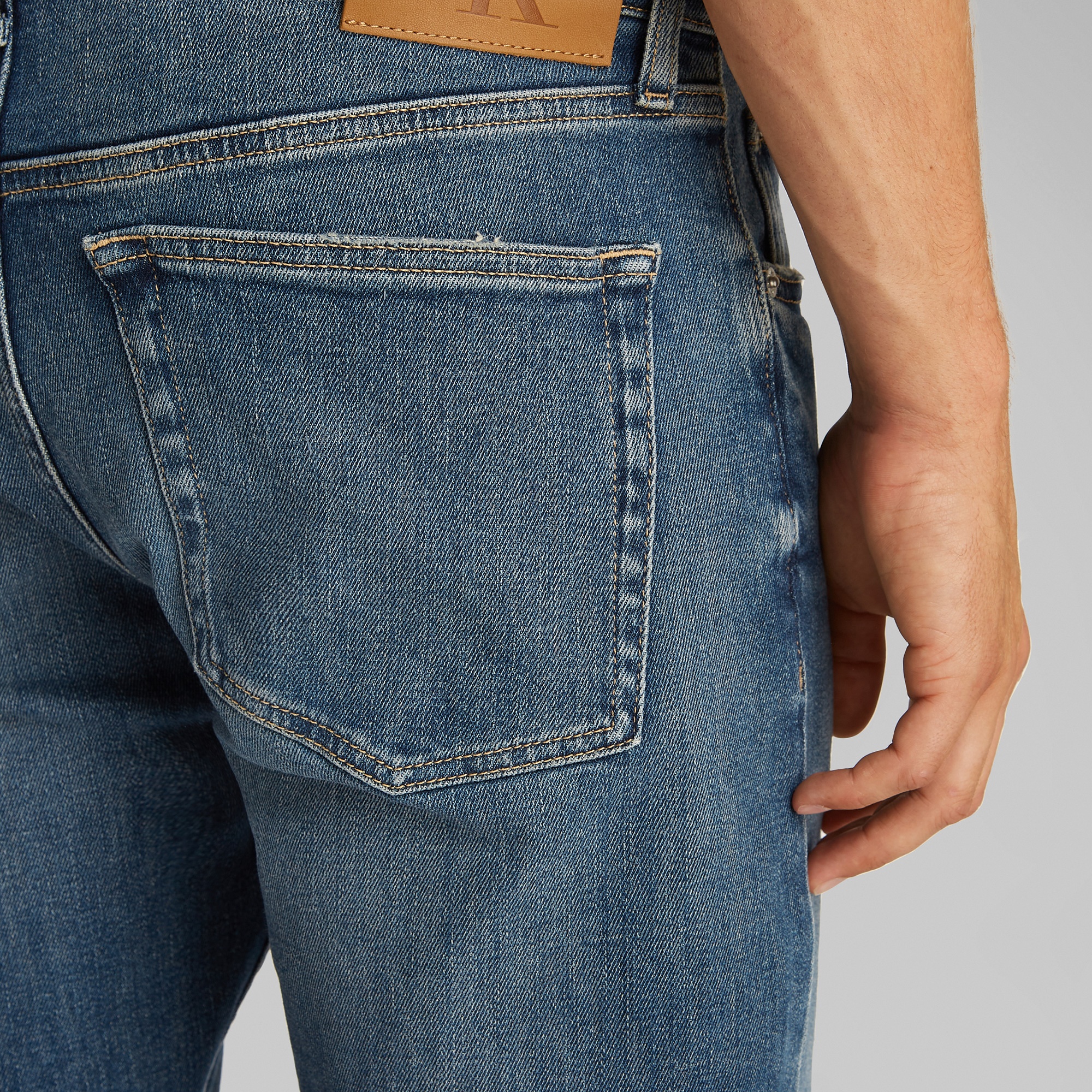 Calvin Klein Slim Taper Erkek Lacivert Jean