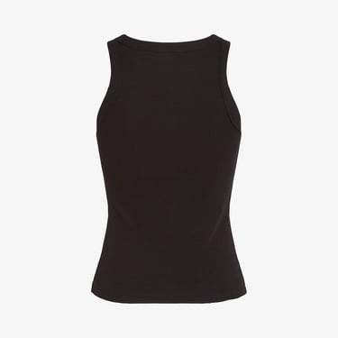  Calvin Klein Monologo Tank Kadın Siyah Kolsuz T-Shirt