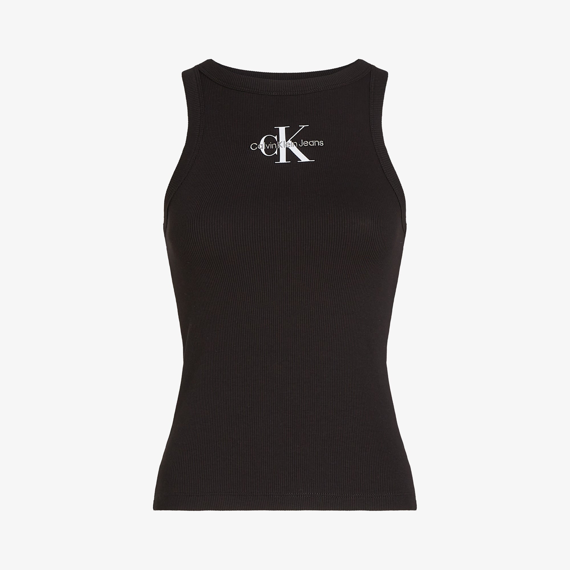Calvin Klein Monologo Tank Kadın Siyah Kolsuz T-Shirt
