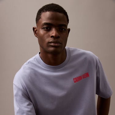  Calvin Klein 16S Relax Logo Erkek Mavi T-Shirt