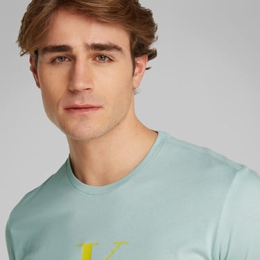  Calvin Klein Hero Monologo Erkek Mavi T-Shirt