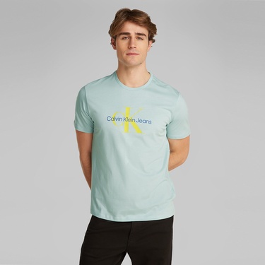  Calvin Klein Hero Monologo Erkek Mavi T-Shirt