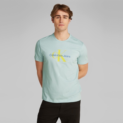  Calvin Klein Hero Monologo Erkek Mavi T-Shirt