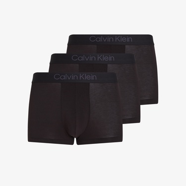  Calvin Klein Trunk 3'lü Erkek Siyah Boxer