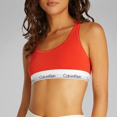  Calvin Klein Unlined Kadın Kırmızı Bra