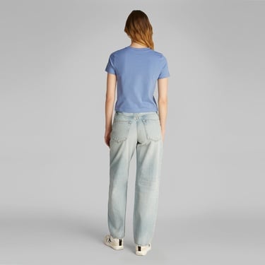  Calvin Klein Placed İnstitutional Baby Kadın Mavi T-Shirt