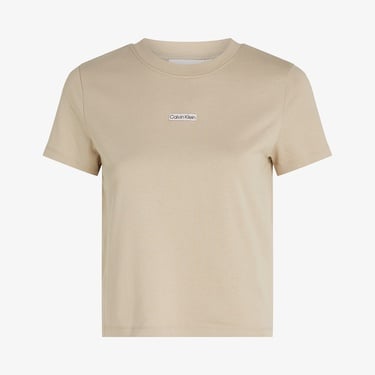  Calvin Klein Placed İnstitutional Baby Kadın Gri T-Shirt