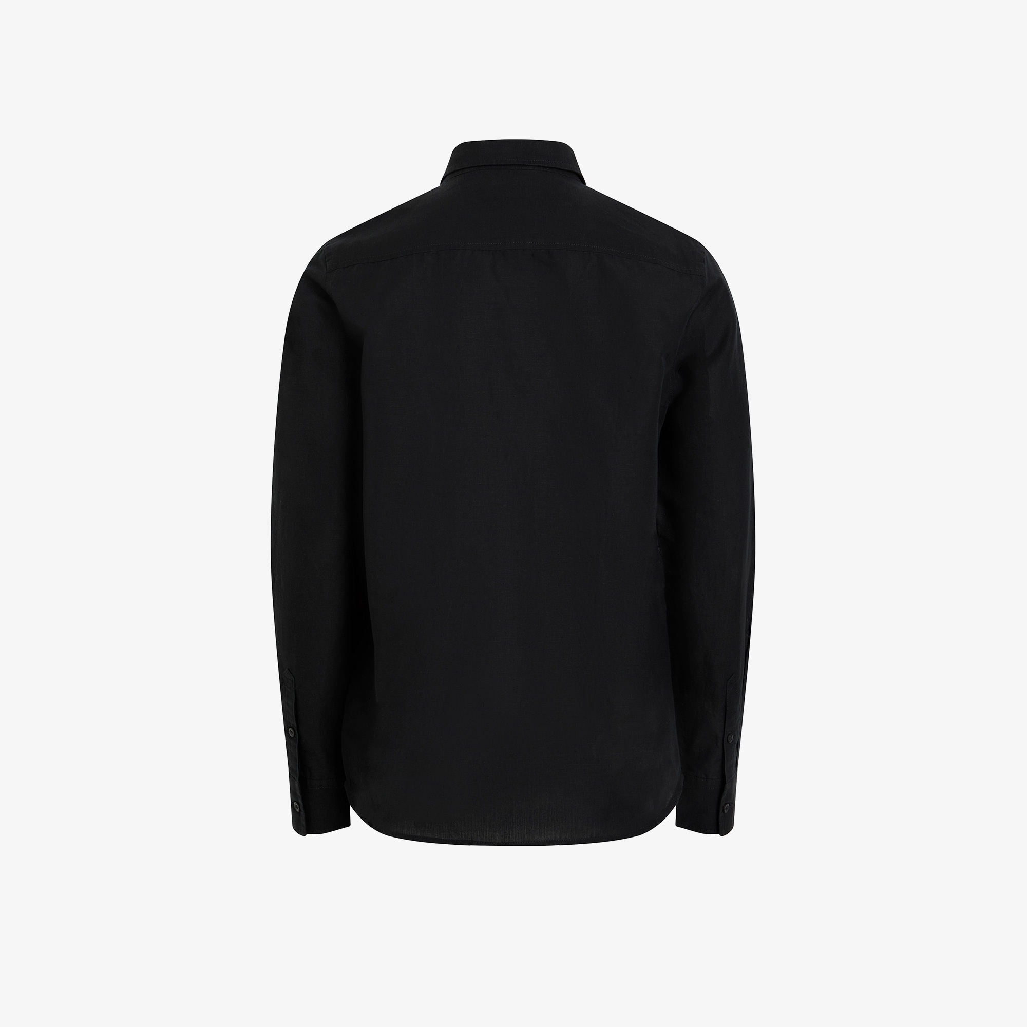 Calvin Klein Linen Cotton Erkek Siyah Gömlek