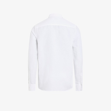  Calvin Klein Linen Cotton Erkek Beyaz Gömlek