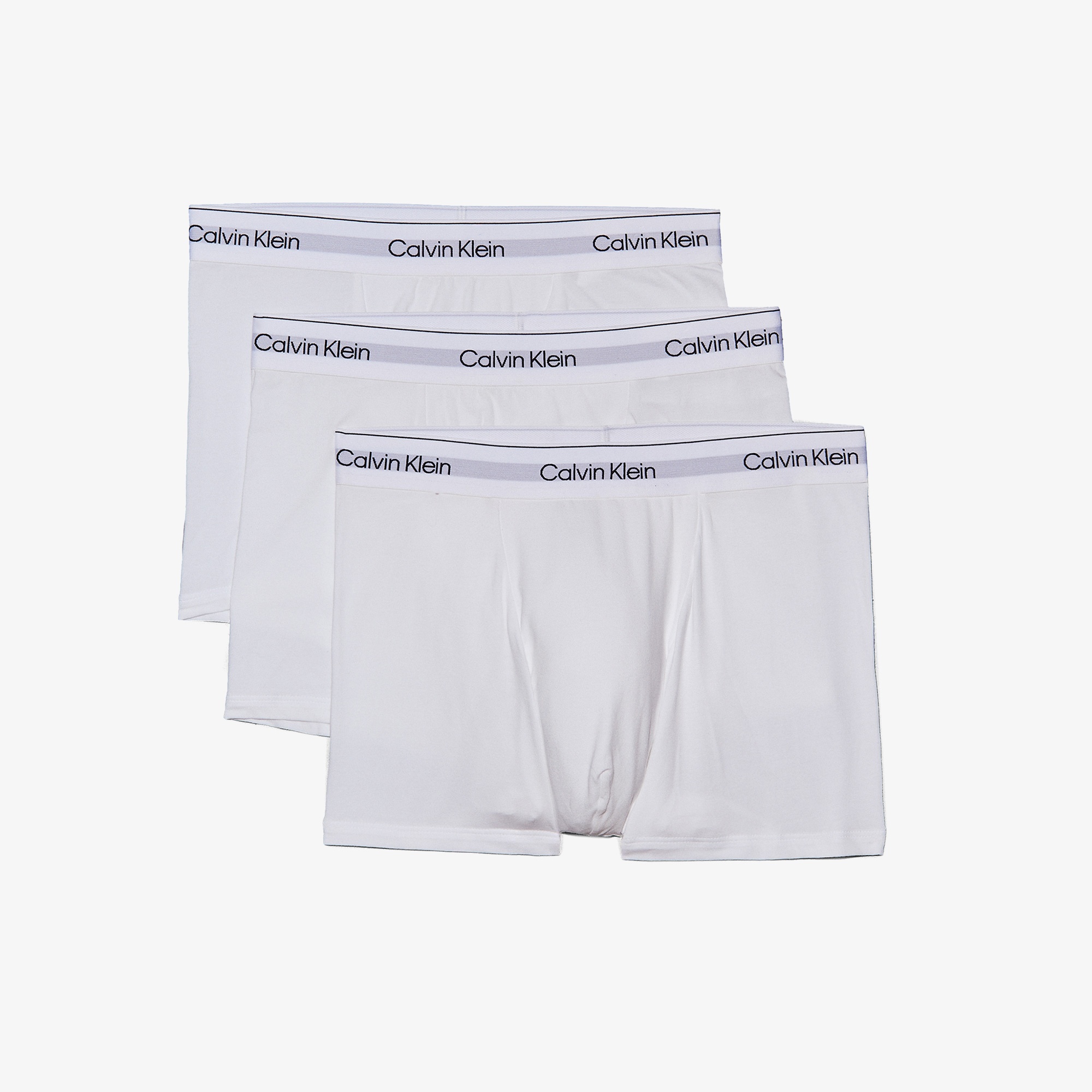 Calvin Klein Relaxed Trunk 3'lü Erkek Beyaz Boxer