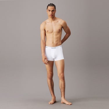  Calvin Klein Trunk 3'lü Erkek Beyaz Boxer