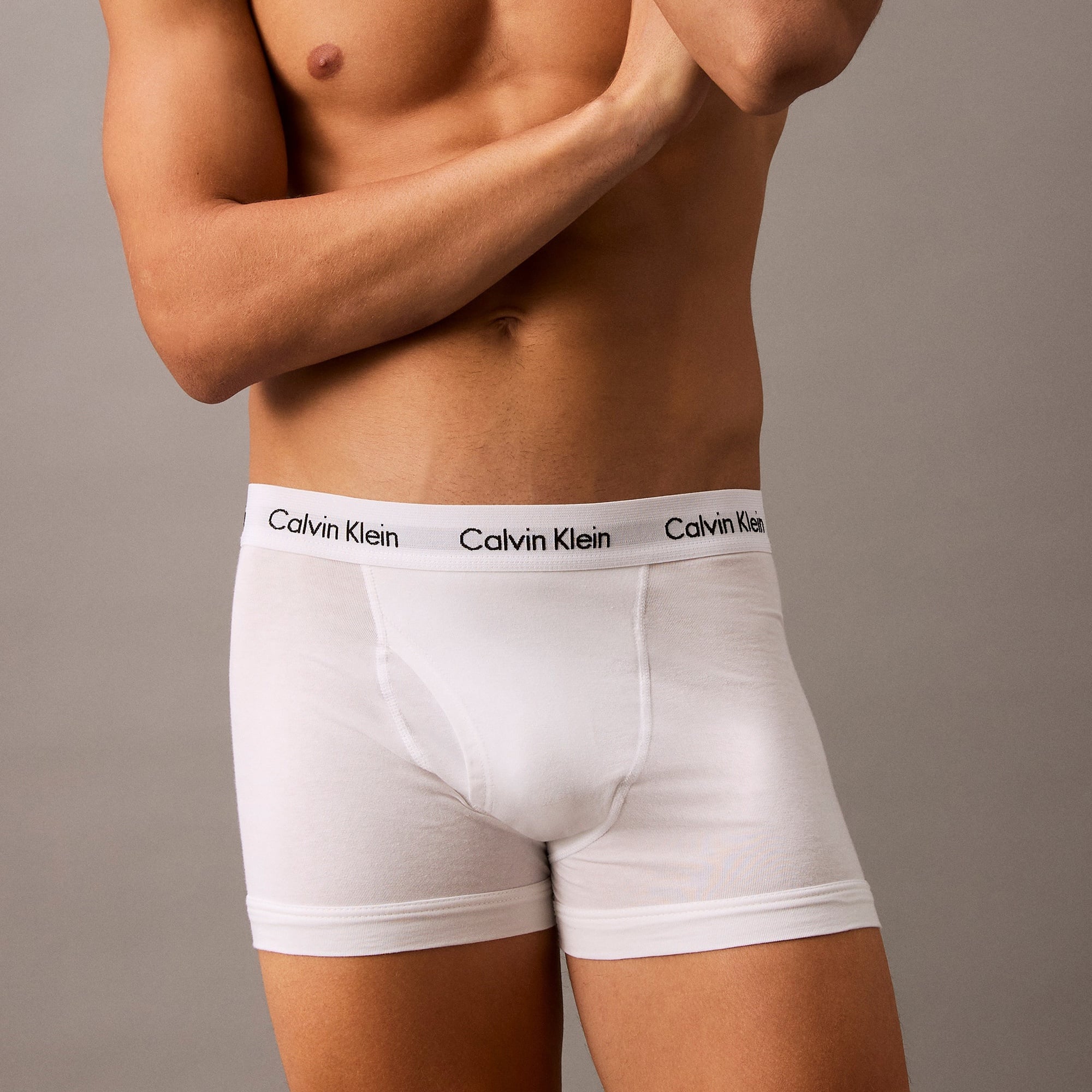 Calvin Klein Relaxed Trunk 3'lü Erkek Beyaz Boxer