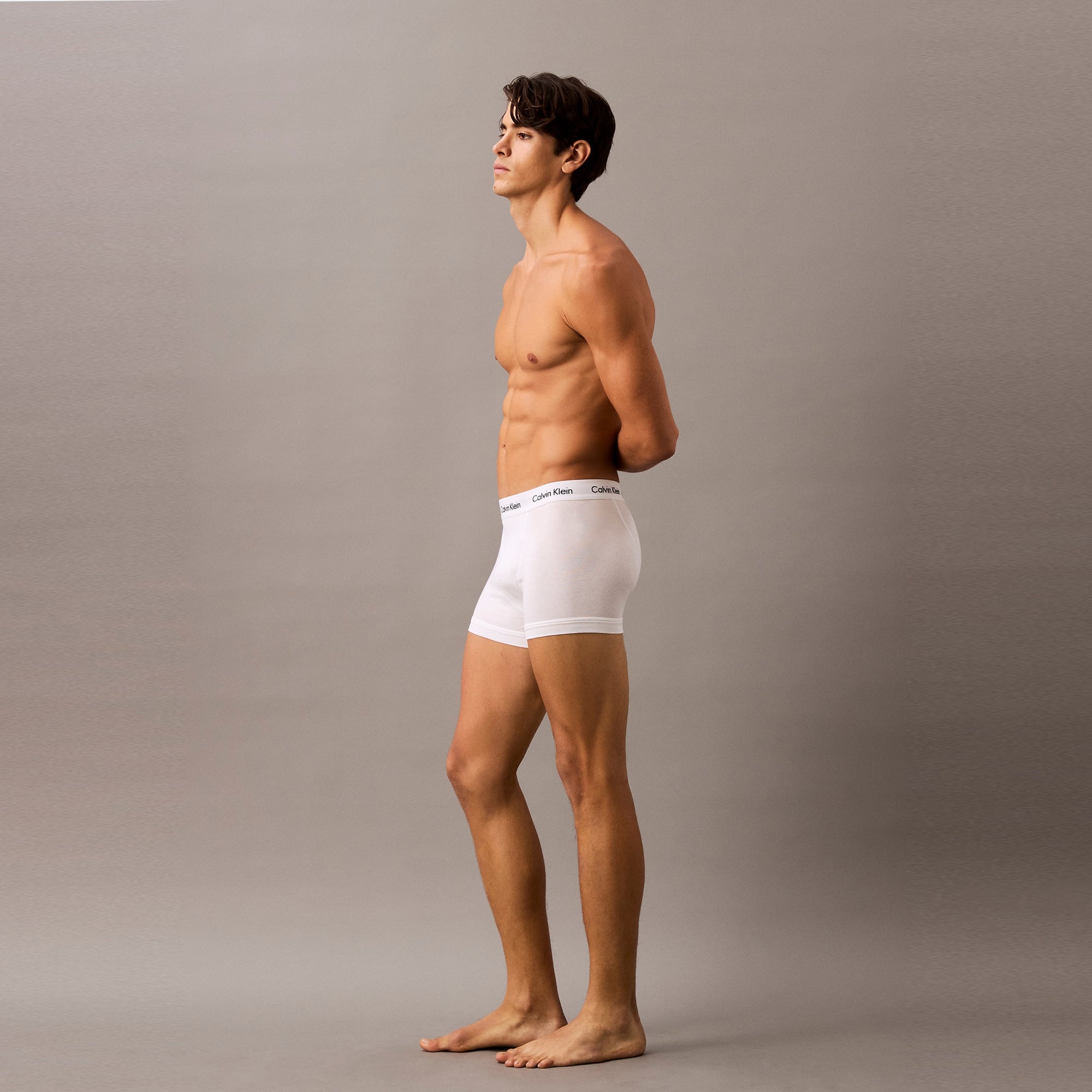 Calvin Klein Relaxed Trunk 3'lü Erkek Beyaz Boxer