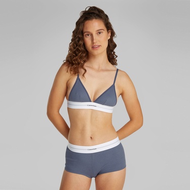  Calvin Klein Üçgen Kadın Mavi Bra