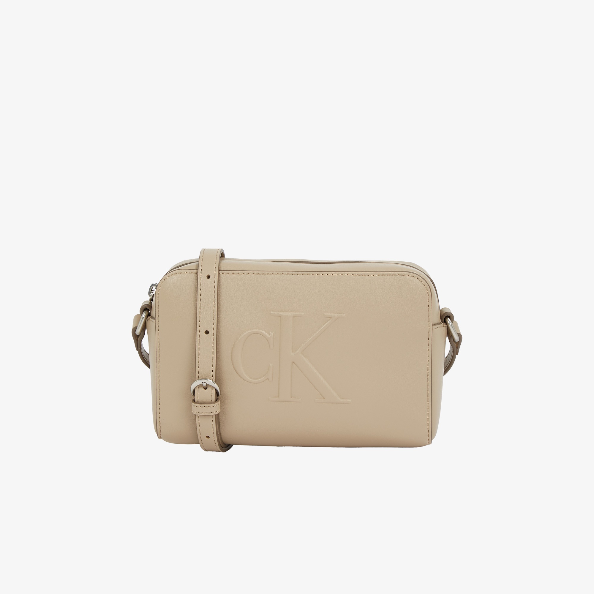 Calvin Klein Sculpted Ew Camera 20 Kadın Bej El Çantası