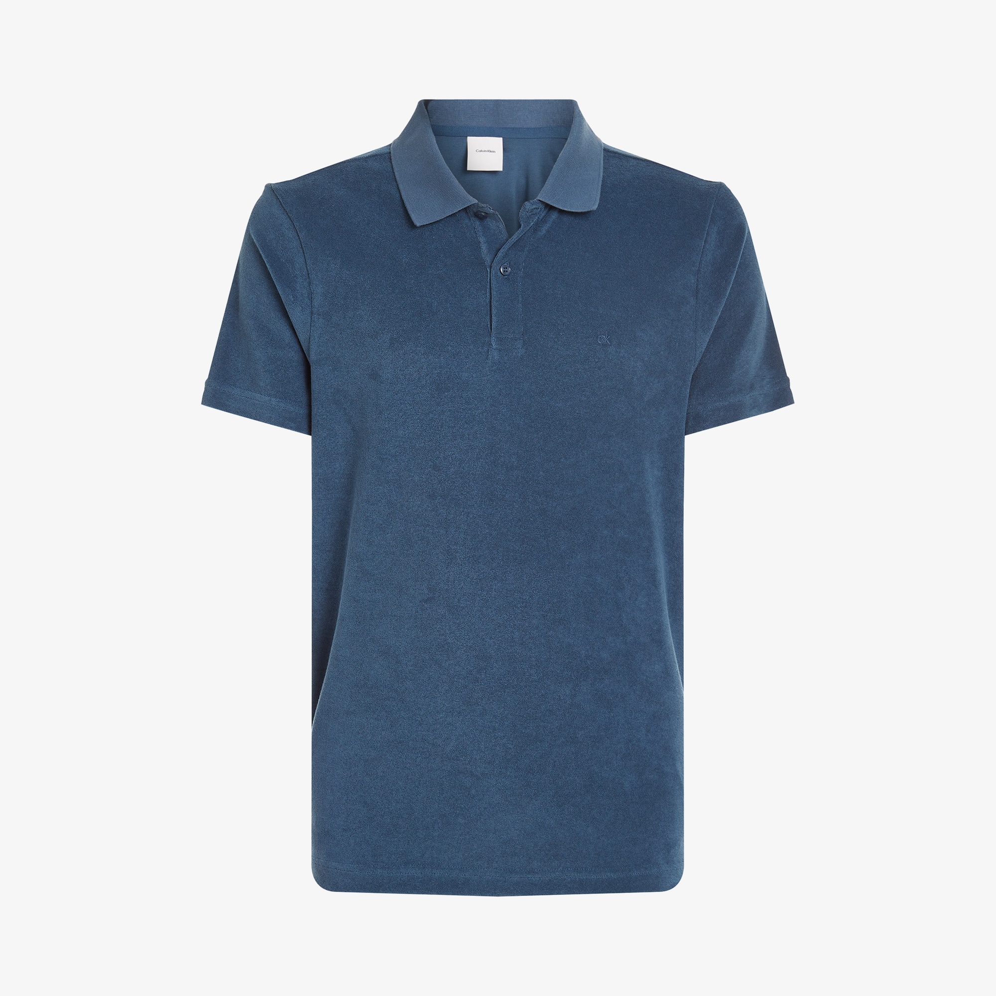 Calvin Klein Towelling Erkek Mavi Polo