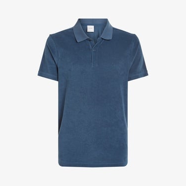  Calvin Klein Towelling Erkek Mavi Polo