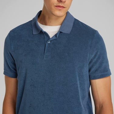  Calvin Klein Towelling Erkek Mavi Polo