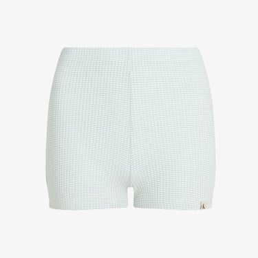  Calvin Klein Waffle Texture Kadın Mavi Şort