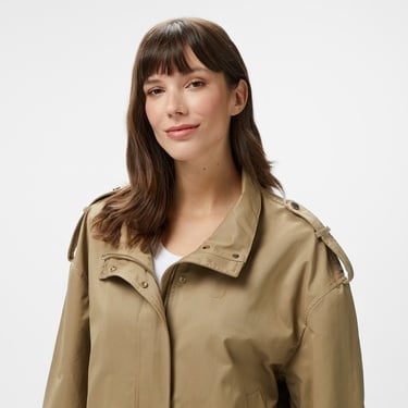  Nautica Kadın Kahverengi Regular Fit Dik Yaka Mont