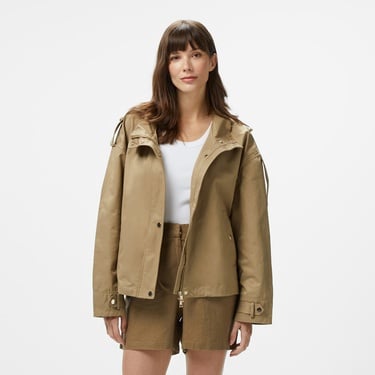  Nautica Kadın Kahverengi Regular Fit Dik Yaka Mont