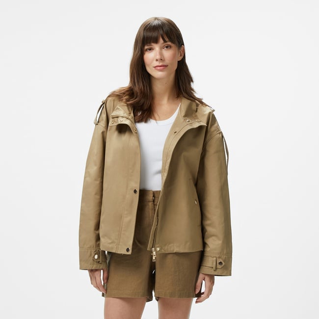  Nautica Kadın Kahverengi Regular Fit Dik Yaka Mont