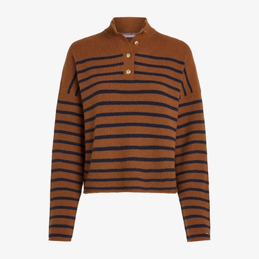  Tommy Hilfiger Kadın Kahverengi Polo