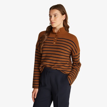  Tommy Hilfiger Kadın Kahverengi Polo