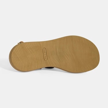  Kadın Taba Süet Gold Aksesuarlı Sandalet