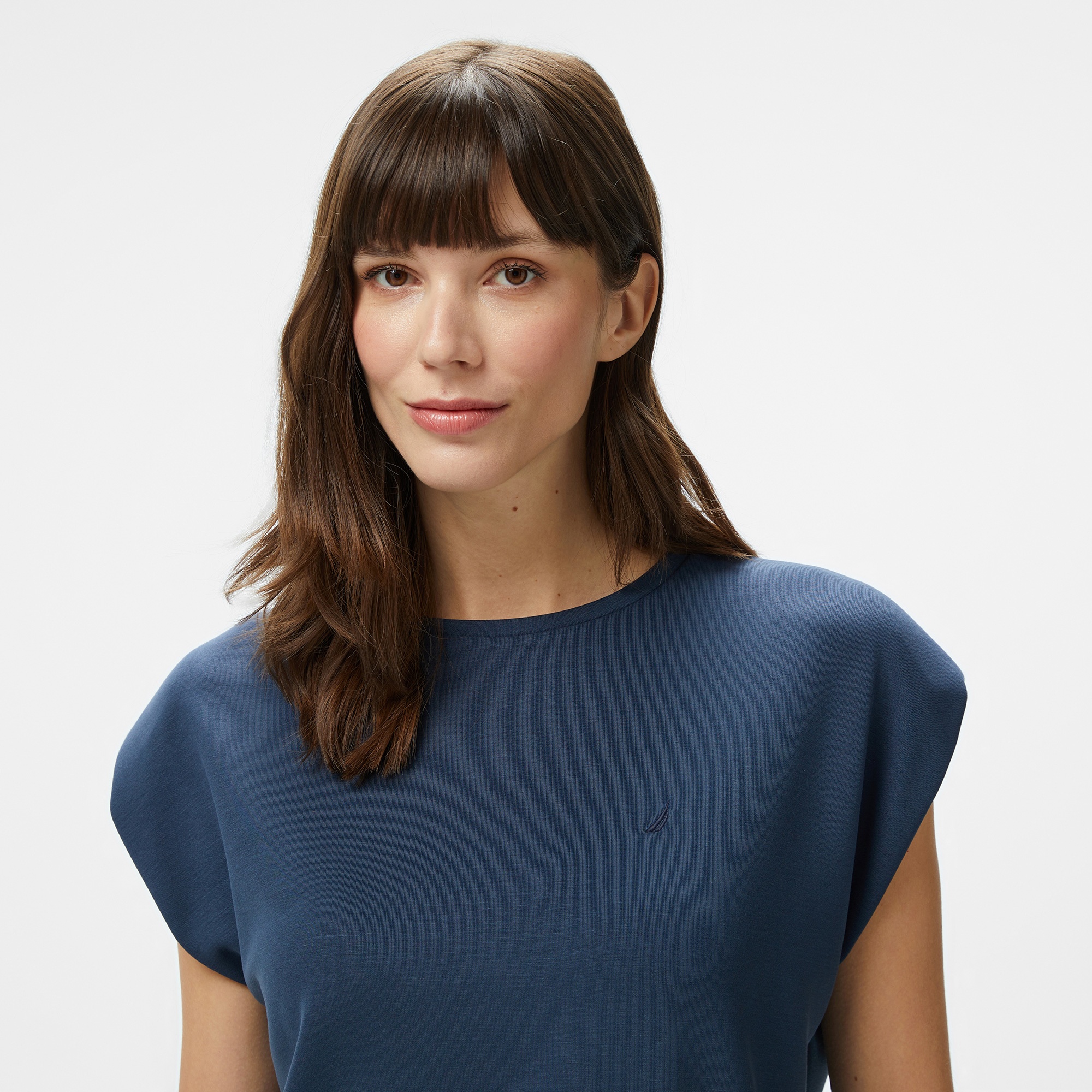 Nautica Kadın Lacivert Regular Fit T-Shirt