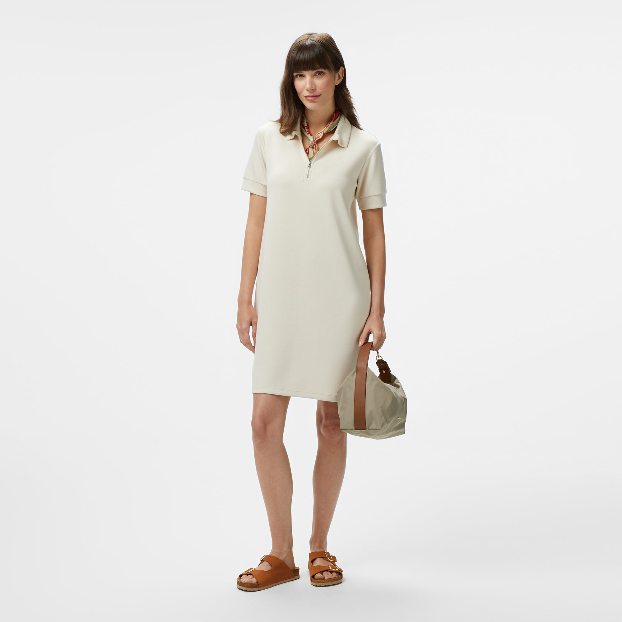  Nautica Kadın Krem Regular Fit Elbise