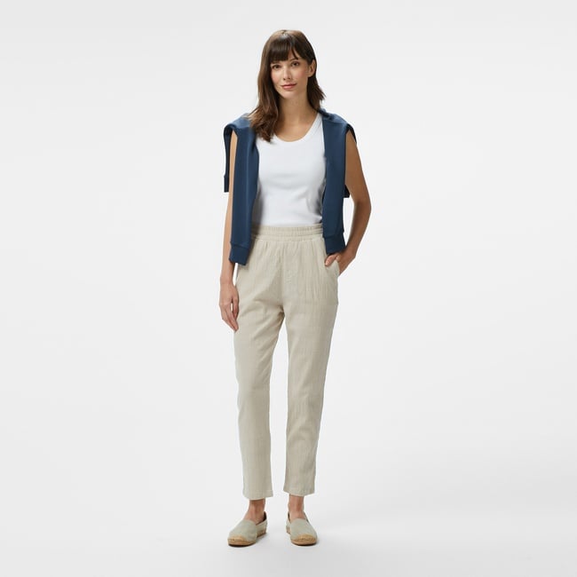  Nautica Kadın Bej Regular Fit Pantolon