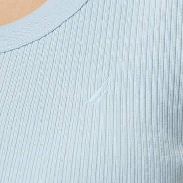  Nautica Kadın Mavi Slim Fit T-Shirt