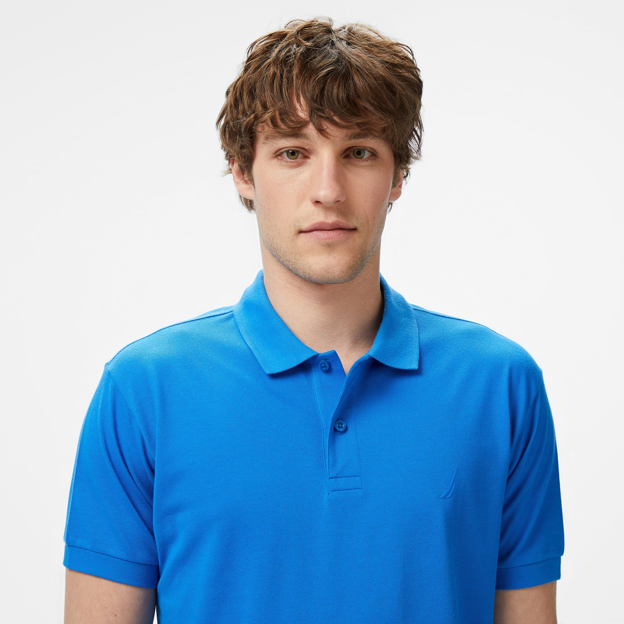 Nautica Erkek Mavi Classic Fit Polo Yaka T-Shirt