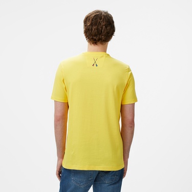  Nautica Erkek Sarı Regular Fit T-Shirt