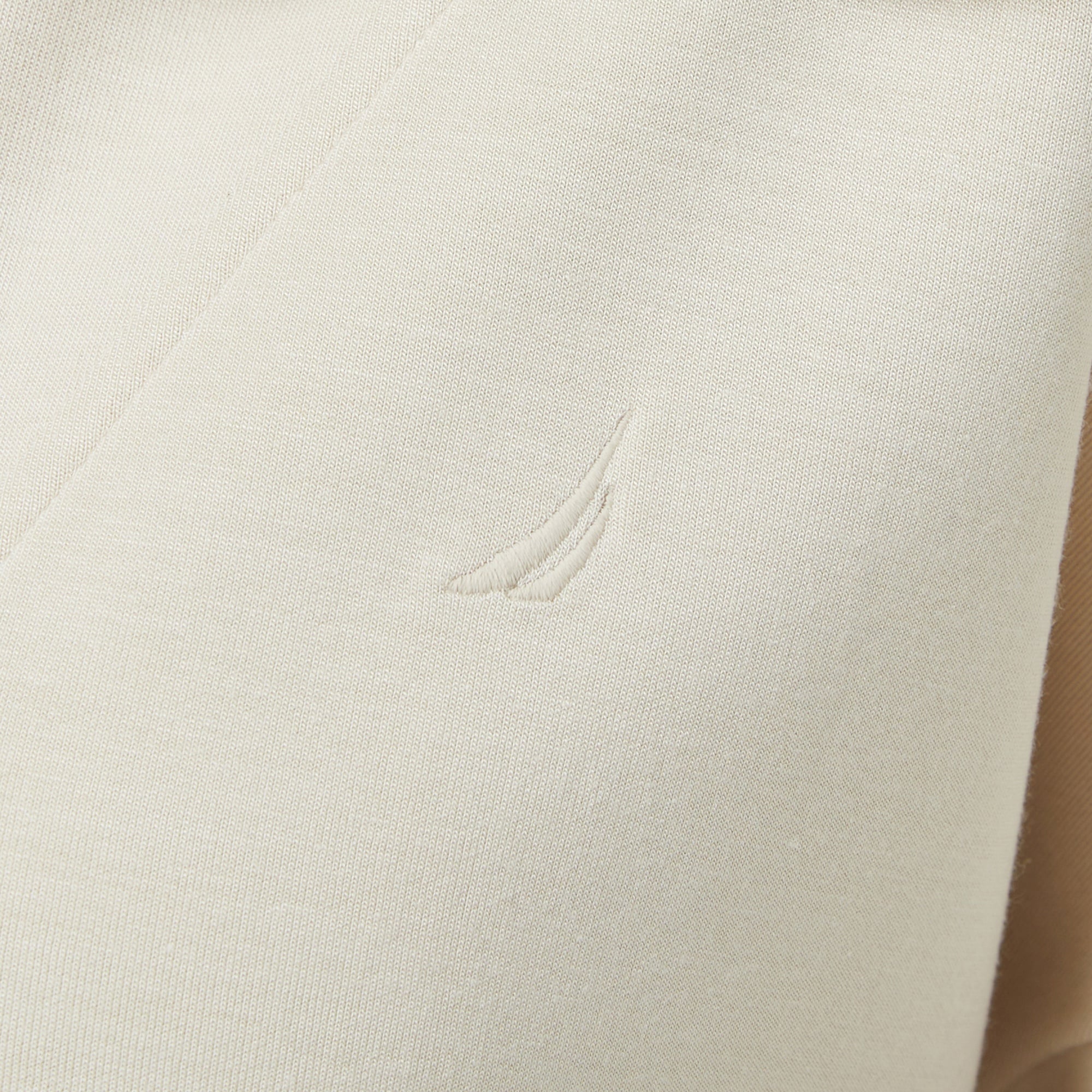 Nautica Kadın Ekru Regular Fit Dik Yaka Sweatshirt