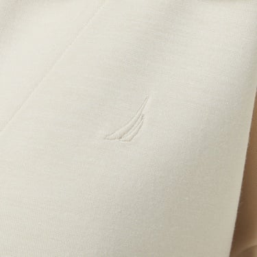  Nautica Kadın Ekru Regular Fit Dik Yaka Sweatshirt