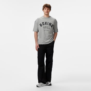  New Balance Bujin Boxing Erkek Gri T-Shirt