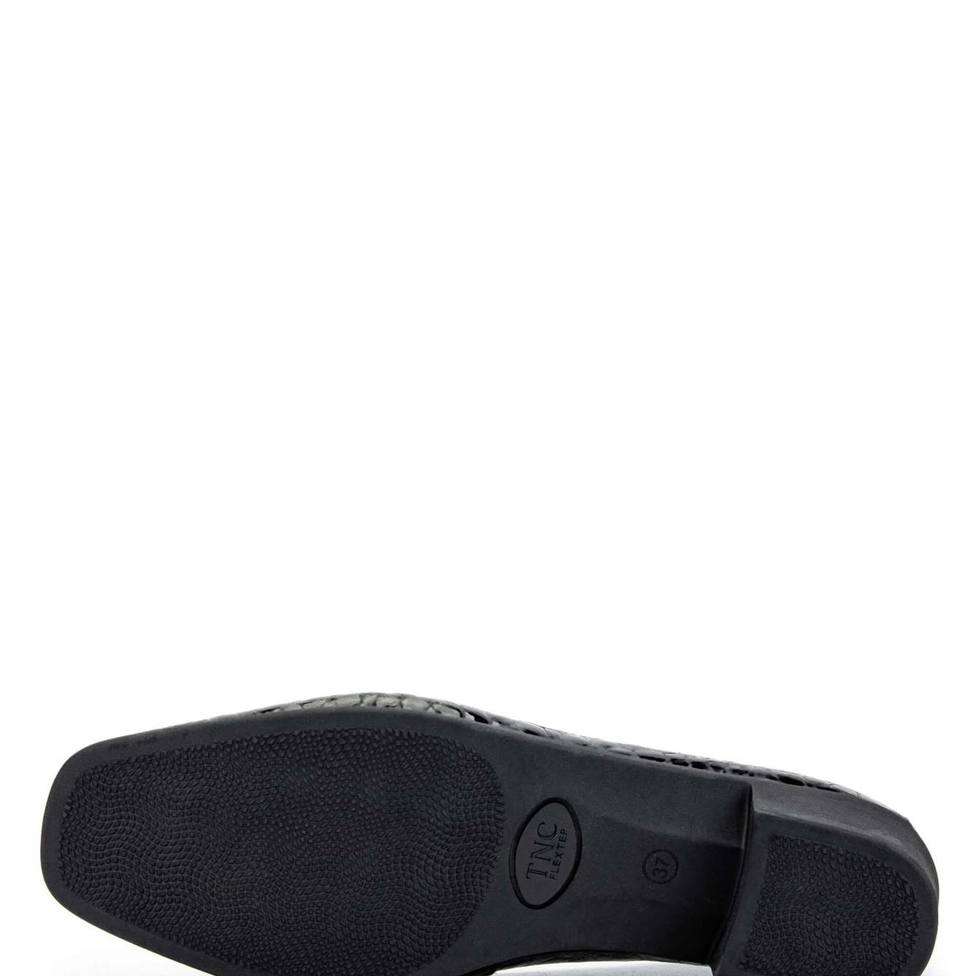 Tamer Tanca Kadın Hakiki Deri Siyah Rugan Topuklu Ayakkabı