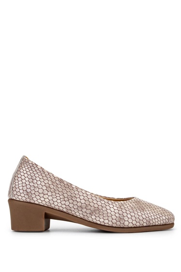  Tamer Tanca Kadın Hakiki Deri Vizon Rugan Topuklu Ayakkabı