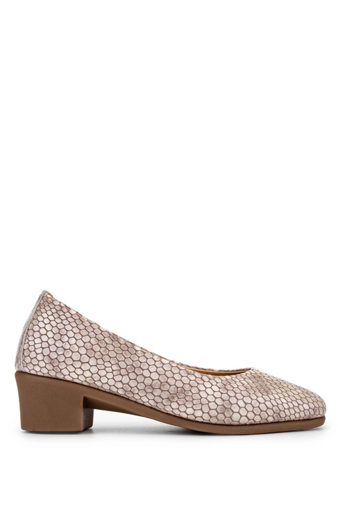  Tamer Tanca Kadın Hakiki Deri Vizon Rugan Topuklu Ayakkabı