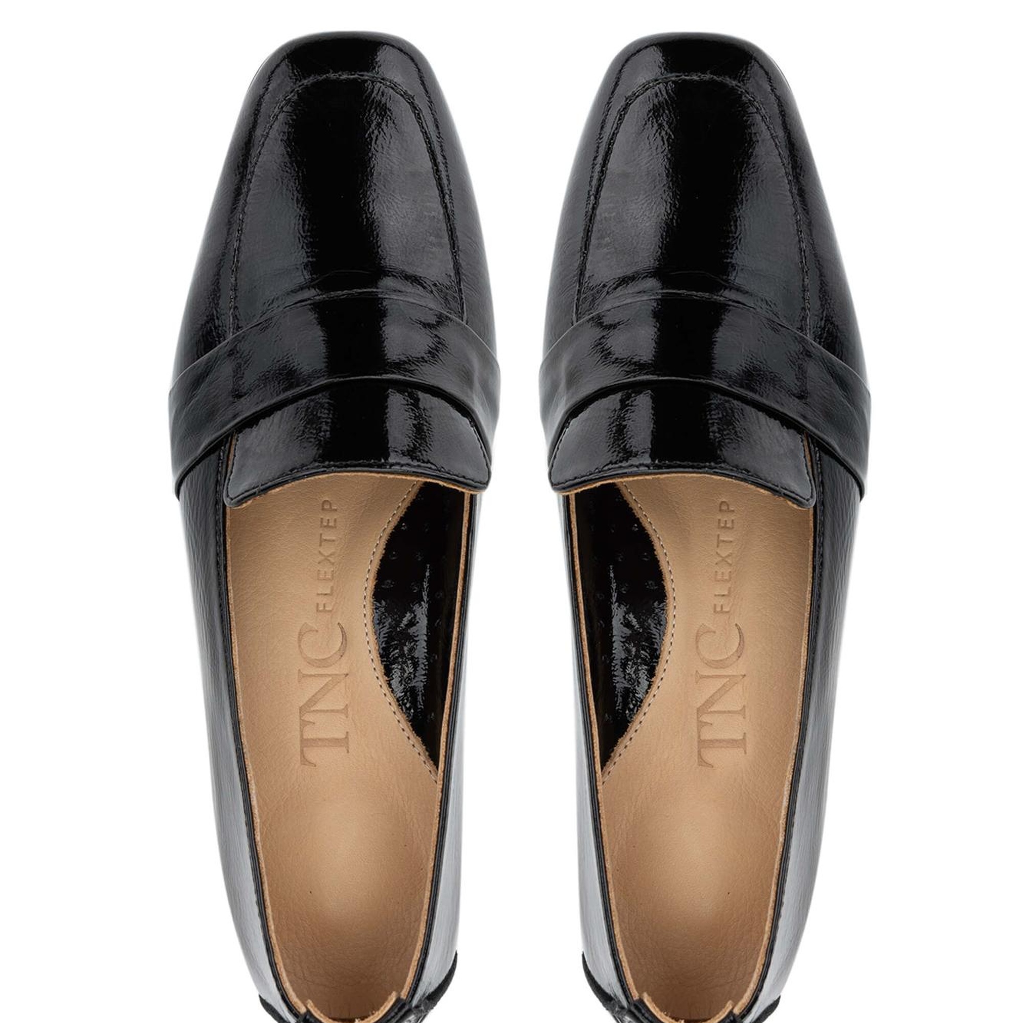 Tamer Tanca Kadın Hakiki Deri Siyah Rugan Topuklu Ayakkabı