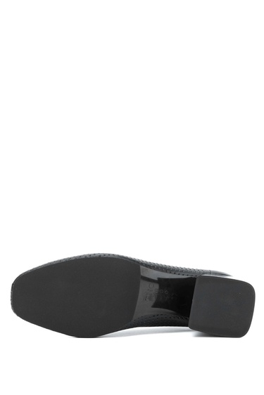  Tamer Tanca Kadın Hakiki Deri Siyah Deri Topuklu Ayakkabı