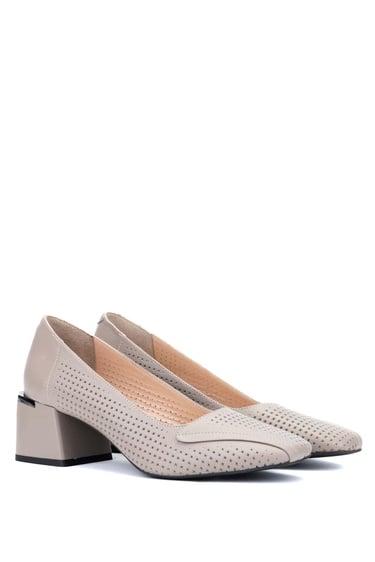  Tamer Tanca Kadın Hakiki Deri Vizon Topuklu Ayakkabı