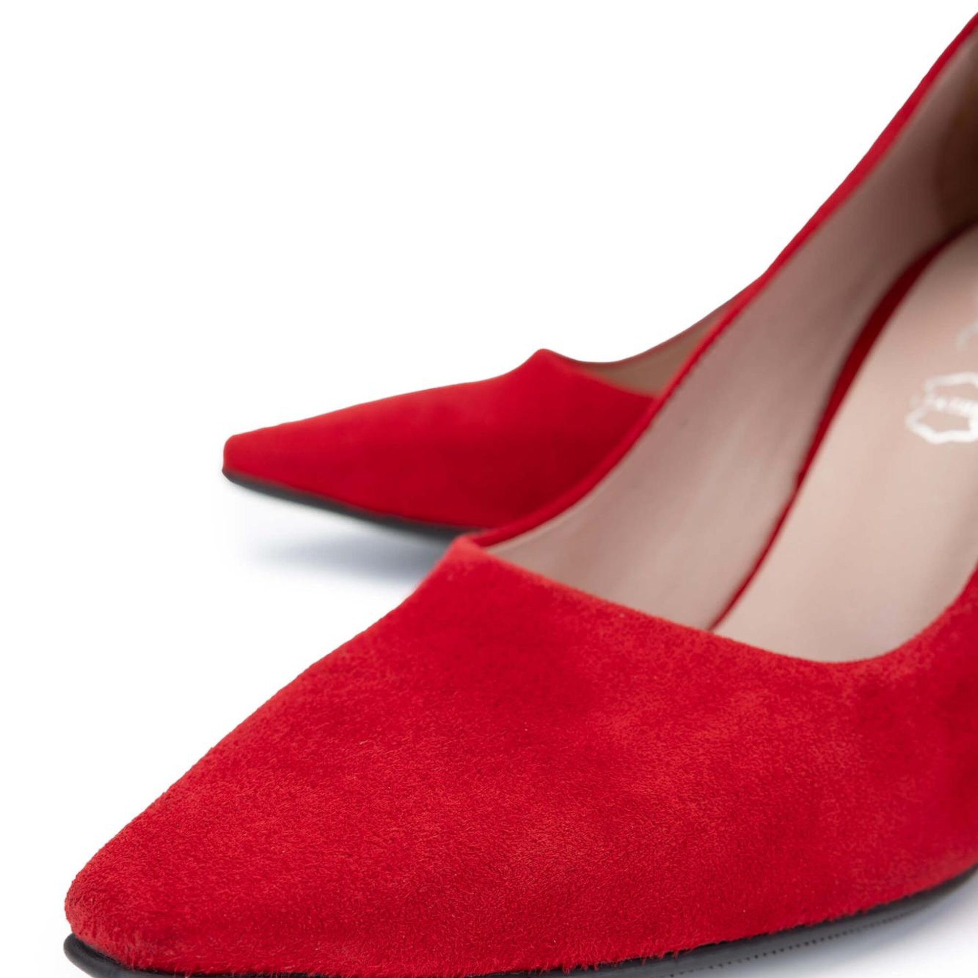 Tamer Tanca Kadın Hakiki Deri Kırmızı Topuklu Ayakkabı