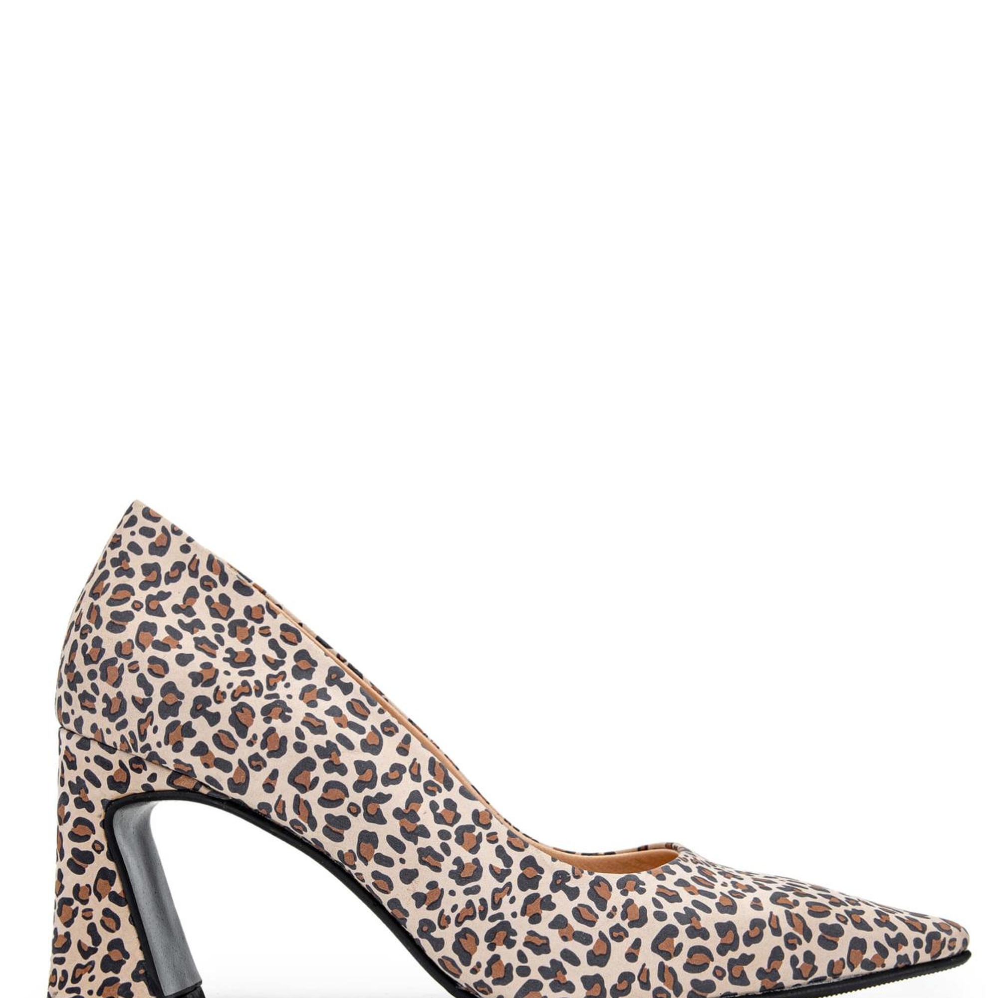 Tamer Tanca Kadın Hakiki Deri Leopar Topuklu Ayakkabı