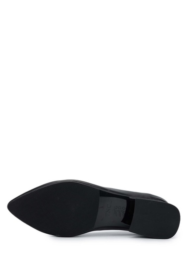  Tamer Tanca Kadın Hakiki Deri Siyah Topuklu Ayakkabı