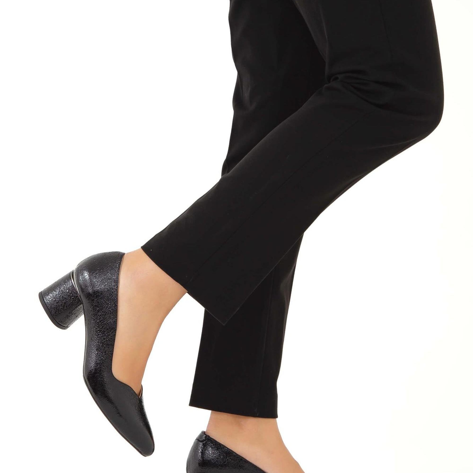 Tamer Tanca Kadın Hakiki Deri Siyah Topuklu & Stiletto Ayakkabı