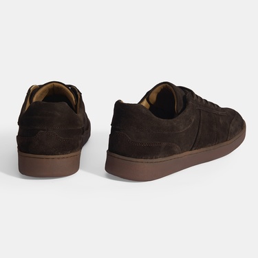  Erkek Kahve Bağcıklı Süet Günlük Ayakkabı