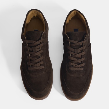  Erkek Kahve Bağcıklı Süet Günlük Ayakkabı